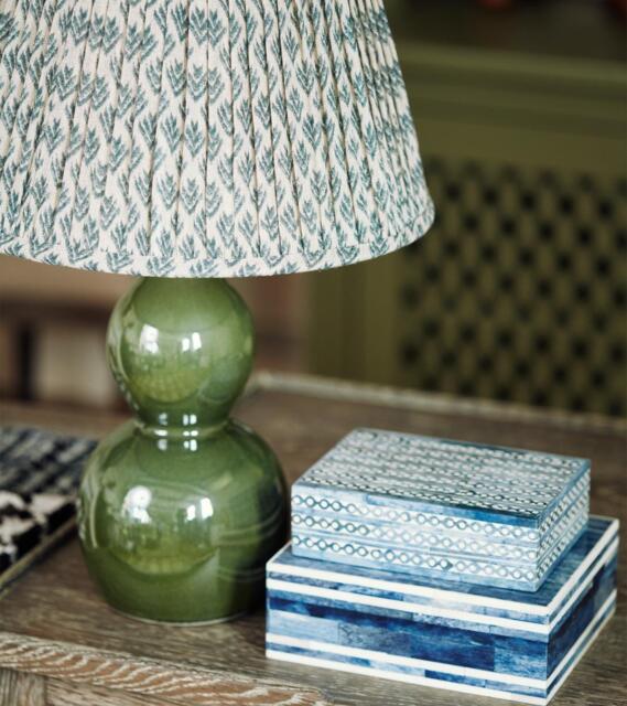 OKA, Kalinda Table Lamp Base - Moss, Table Lamps, Ceramic