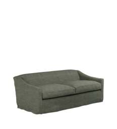 OKA, COVER ONLY - Egerton Laundered Linen Loose Cover for 3-Seater Sofa - Dune Green, MTO Sofa Loose Cover - thumbnail 2