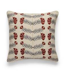 OKA, Highweald Cushion Cover - Red/Air Force Blue, Cushion Cover - thumbnail 2
