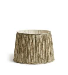 OKA, Elemeri Pleated Silk Lampshade 50cm - Grey Green, Lampshade - thumbnail 2
