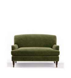 OKA, Coleridge Velvet 2-Seater Sofa - Spruce, Sofa - thumbnail 1