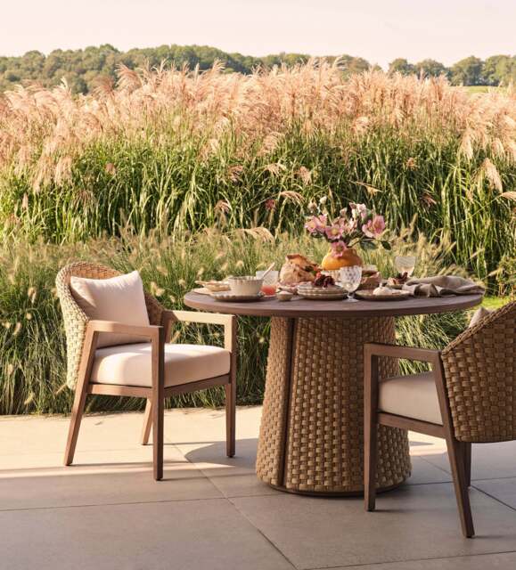 OKA, Shorwell Garden Dining Table - Natural Teak, Garden Table - image 1