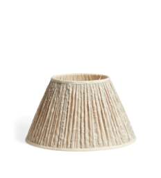 OKA, Merian Embroidered Linen Lampshade 45cm - Natural, Lampshade - thumbnail 2