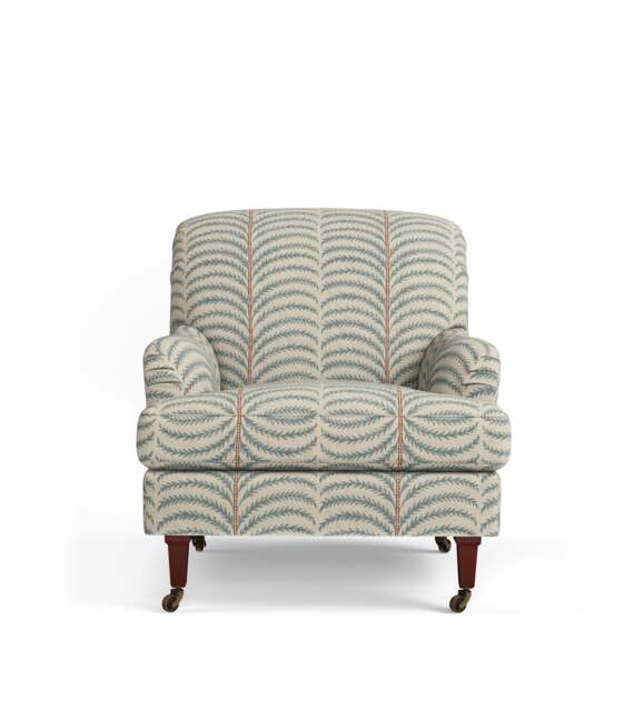 OKA, Coleridge Areca Linen Armchair - Seafoam, Armchair - image 1