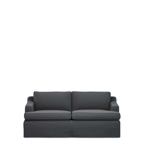 OKA, COVER ONLY - Beale Clever Linen Loose Cover for 2-Seater Sofa - Anthracite, MTO Sofa Loose Cover - image 1