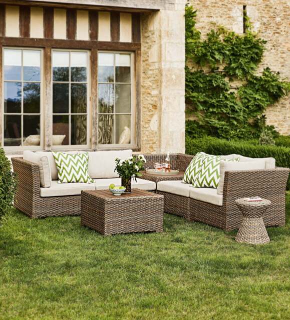 OKA, Humphry Corner Set and Coffee Table - Bark, Garden Furniture Set - image 1