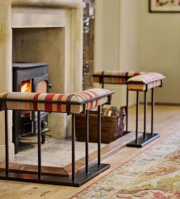 OKA, George Berenson Kilim Rug Fire Fenders Pair - Multi, Fire Screen - image 1