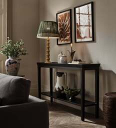 OKA, Gustavian Console Table - Jet, Console Table - thumbnail 1