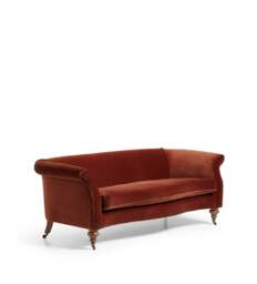 OKA, Cresswell Velvet 3-Seater Sofa - Russet, Sofa - thumbnail 2