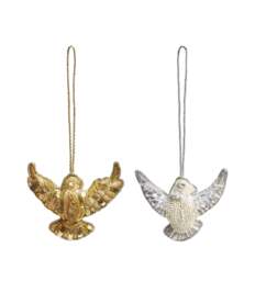 OKA, Aderyn Bird Hanging Decorations Pair - Multi, Seasonal Decoration - thumbnail 2