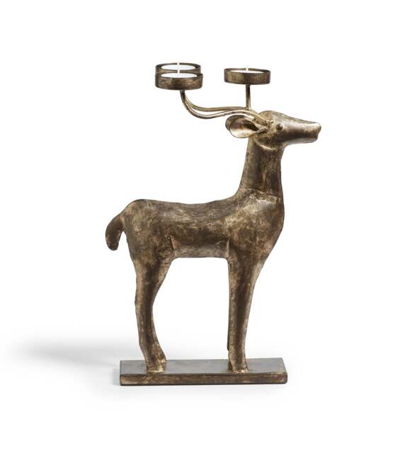 OKA, Charborough Tealight Holder - Rubbed Bronze, Candle Holder - image 1