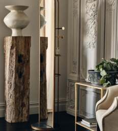 OKA, Hark Standing Mirror - Marble/Brass, Standing Mirror
