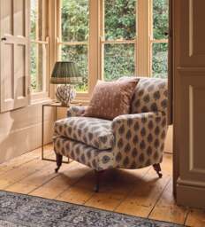 OKA, Coleridge Ocellus Linen Armchair - Natural, Armchair