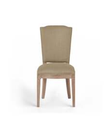OKA, Camaret Linen Dining Chair - Wild Oats Wide Herringbone, Dining Chair - thumbnail 2
