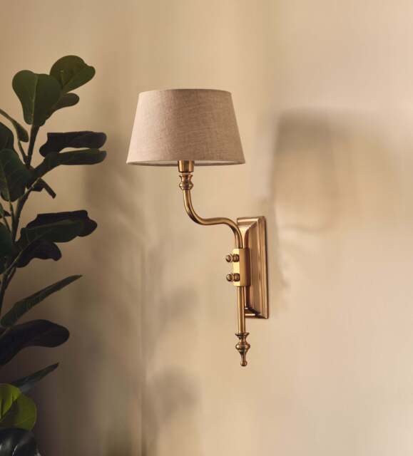 OKA, Dover Wall Lamp - Antique Brass, Wall Lamp