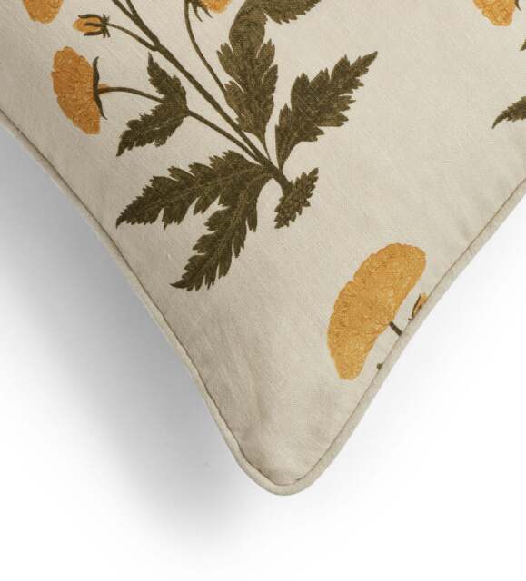 OKA, Imber Poppy Cushion Cover - Indian Yellow, Cushion Cover - image 1