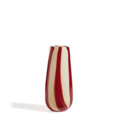 OKA, Twistle Glass Vase - Red/Antiqued White, Vase - thumbnail 2