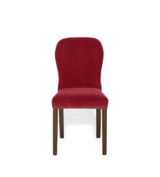 OKA, Stafford Velvet Dining Chair - Blood Orange, Dining Chair - thumbnail 1