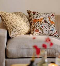 OKA, Troupeau Cushion Cover - Multi, Cushion Cover