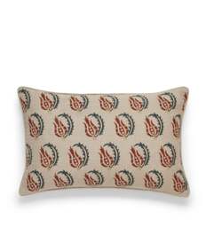 OKA, Babur Cushion Cover - Warm Red/Air Force Blue, Cushion Cover - thumbnail 2