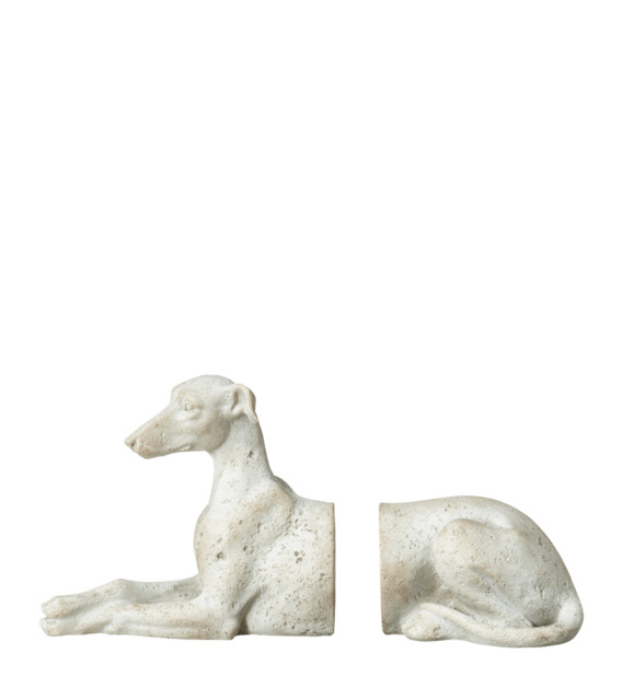 OKA, Whippet Bookends - Gray, Bookends, Resin