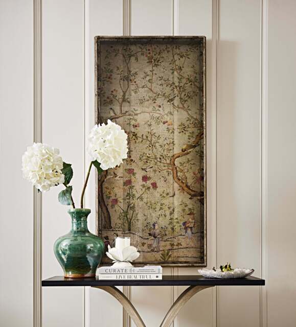 OKA, Hokkaido Wall Art Panels - Set of Four - Distressed Green, Wall Art - image 1