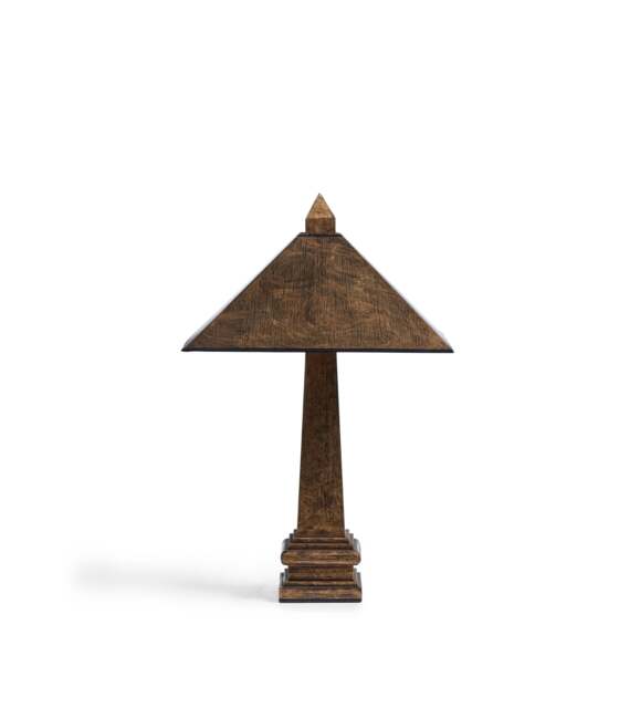 OKA, Piraamid Table Lamp and Shade - Rubbed Bronze, Table Lamp - image 1
