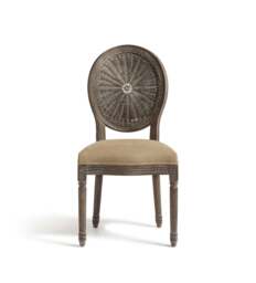 OKA, Washakie Linen Dining Chair - Wild Oats Wide Herringbone, Dining Chair - thumbnail 1