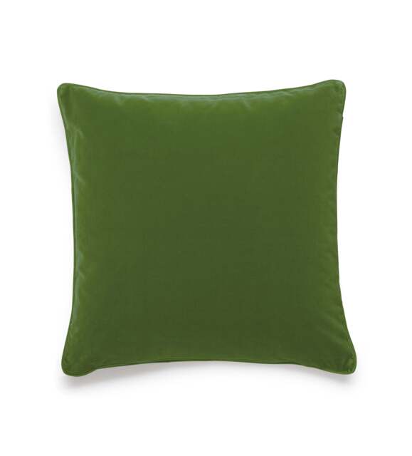 OKA, Plain Velvet Cushion Cover - Putting Green, Cushion Cover - image 1