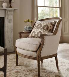 OKA, Arbre Linen Armchair - Natural Linen, Armchair