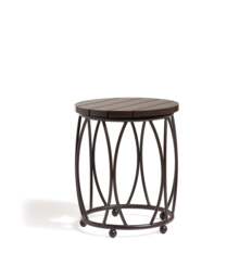 OKA, Rametto Garden Side Table - Ebony/Brown, Garden Table - thumbnail 2