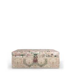 OKA, Elsdon Upholstered Storage Ottoman - Washed Rose, Ottoman - thumbnail 2