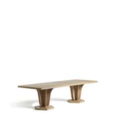 OKA, Allegro Rectangular Dining Table - Large - Weathered Oak, Dining Table - thumbnail 2