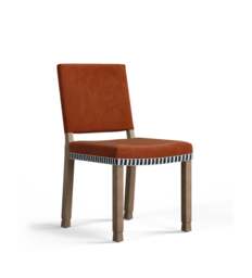 OKA, Abbey Velvet Dining Chair - Dirty Orange, Dining Chair - thumbnail 2