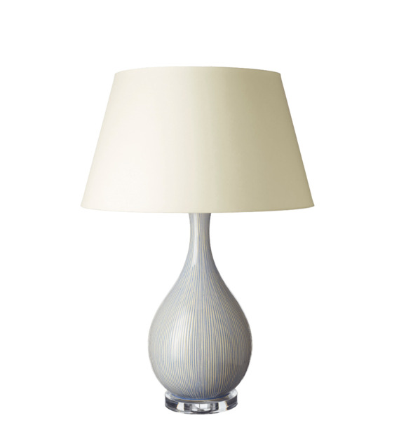 OKA, Agapanthe Table Lamp Base - Blue, Table Lamps, Ceramic