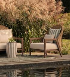 OKA, Shorwell Garden Armchair - Natural Teak, Garden Seating - thumbnail 1