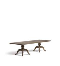 OKA, Arthur Rectangular Dining Table - Large - Burnt Oak, Dining Table - thumbnail 2
