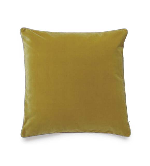 OKA, Plain Velvet Cushion Cover - Alchemilla, Cushion Cover - image 1