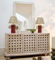 OKA, Nebsworth Wall Mirror - White, Wall Mirror