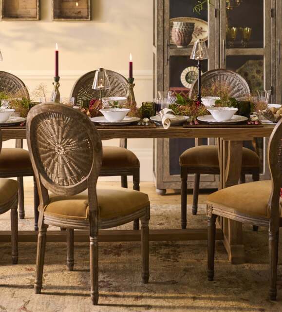 OKA, Tempus Reclaimed Elm Dining Table - Natural, Dining Table - image 1