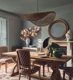 OKA, Tempus Dining Table - Natural Recycled Elm, Dining Table - thumbnail 1