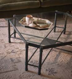 OKA, Karnataka Coffee Table - Verdigris, Coffee Table - thumbnail 1