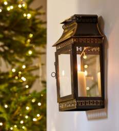 OKA, Sunahri Wall Lantern - Brown, Candle Holder - thumbnail 1