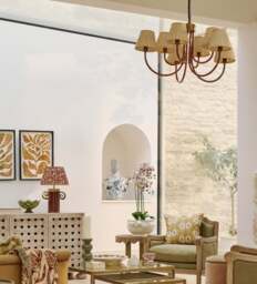 OKA, Rutila Chandelier - Earthy Red, Ceiling Light - thumbnail 1