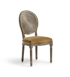 OKA, Washakie Velvet Dining Chair - Fawn Velvet, Dining Chair - thumbnail 2