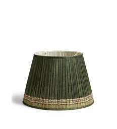 OKA, Longshan Silk Pleated Lampshade 45cm - Grey Green, Lampshade - thumbnail 2