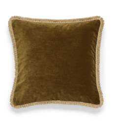 OKA, Elveden Velvet Cushion Cover - Seaweed, Cushion Cover - thumbnail 2