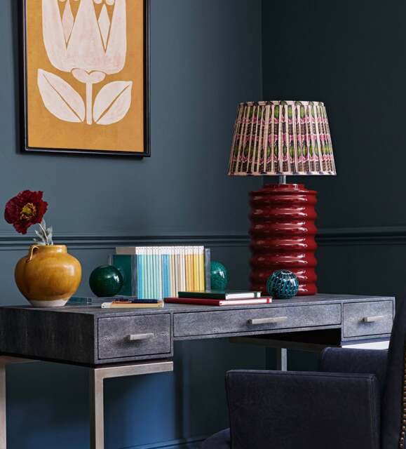 OKA, Rinca Silk Pleated Lampshade 35cm - Multi, Lampshade - image 1