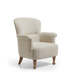OKA, Evangeline Linen Armchair - Sapphire, Armchair - thumbnail 2