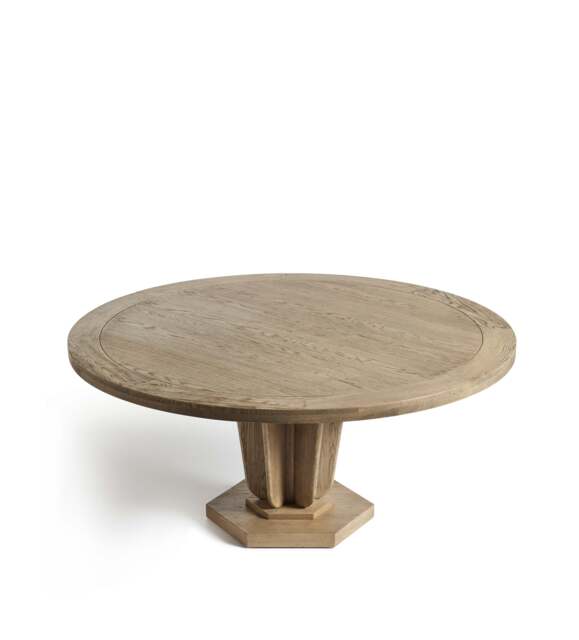 OKA, Allegro Round Dining Table - Large - Weathered Oak, Dining Table - image 1